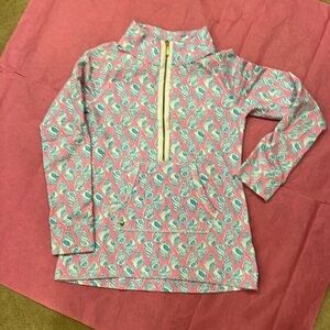 Lilly Pulitzer popover with gold accents
